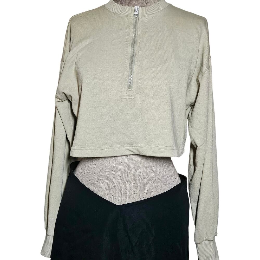 Green Crop Pullover Sweatshirt Size 6